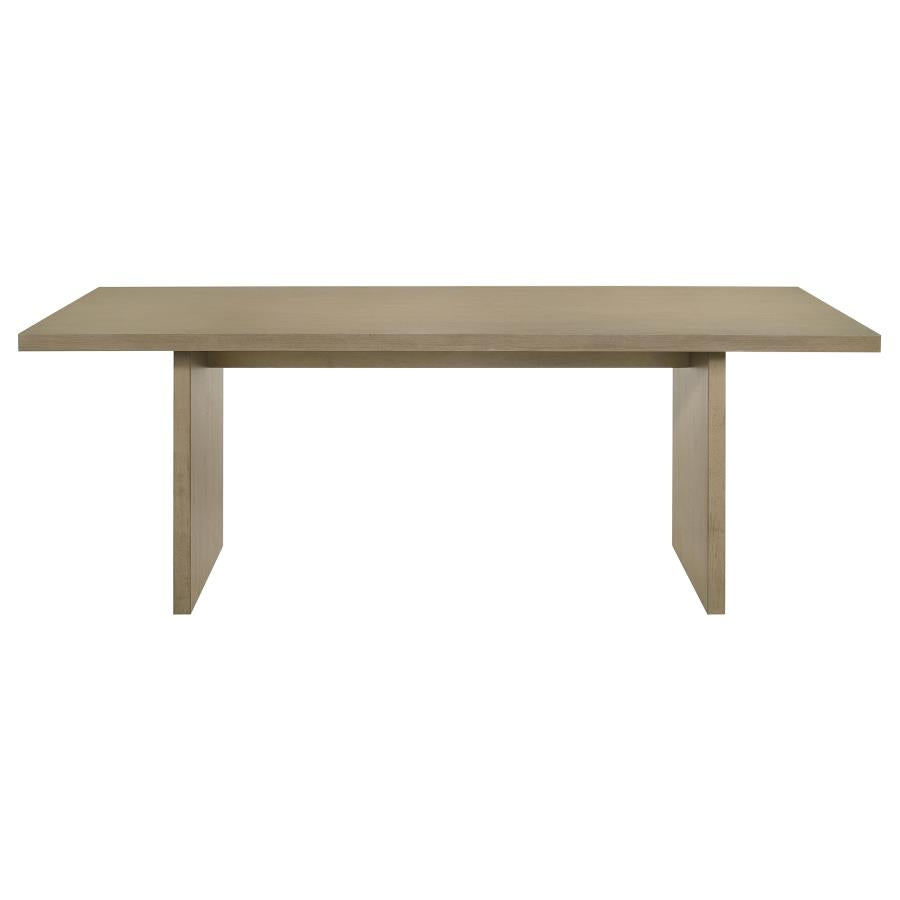 Decker 7-piece 82-inch Rectangular Dining Set Grey and Natural Oak