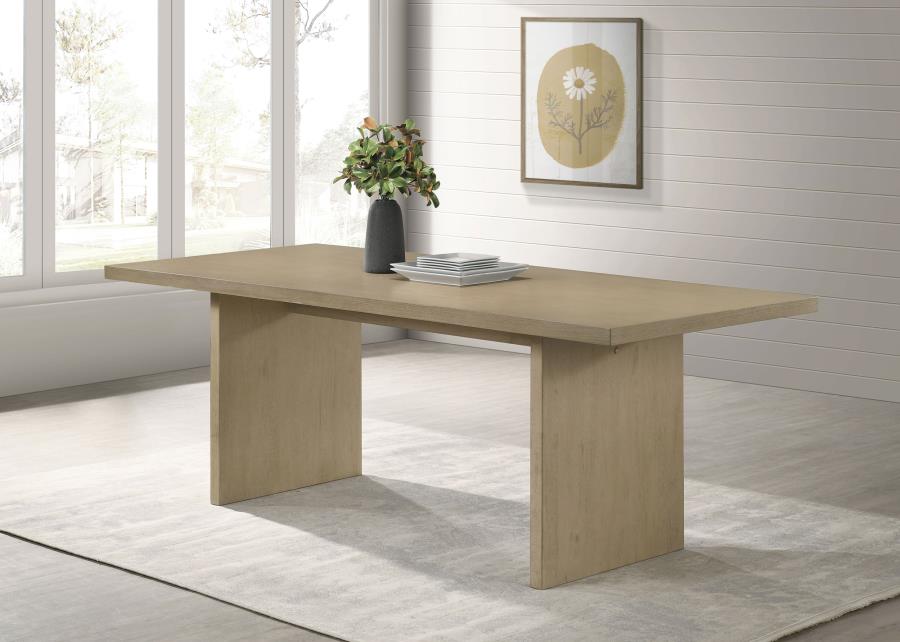 Home & Sleep Outlet - Decker 82-inch Rectangular Wood Dining Table Natural Oak