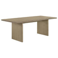 Home & Sleep Outlet - Decker 82-inch Rectangular Wood Dining Table Natural Oak