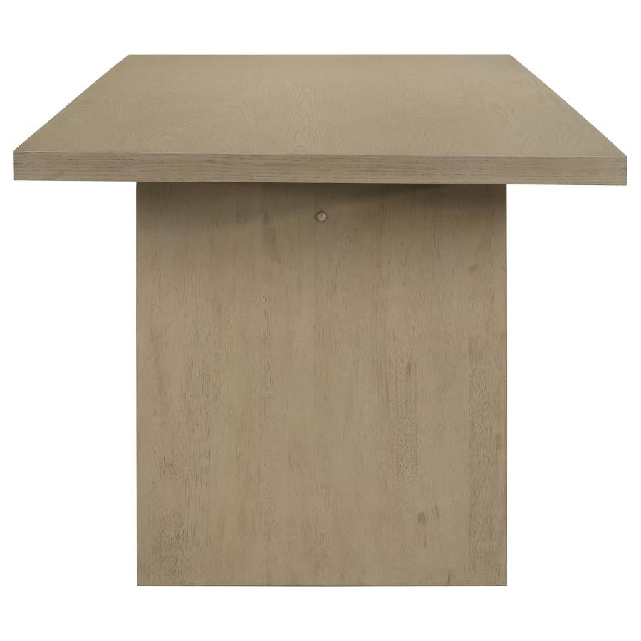 Home & Sleep Outlet - Decker 82-inch Rectangular Wood Dining Table Natural Oak