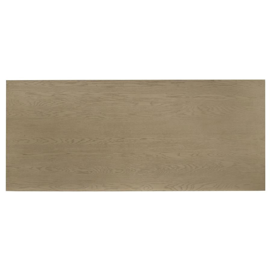Home & Sleep Outlet - Decker 82-inch Rectangular Wood Dining Table Natural Oak