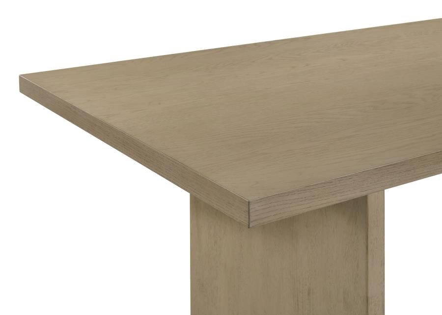 Home & Sleep Outlet - Decker 82-inch Rectangular Wood Dining Table Natural Oak