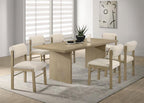 Home & Sleep Outlet - Decker 82-inch Rectangular Wood Dining Table Natural Oak