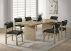 Home & Sleep Outlet - Decker 82-inch Rectangular Wood Dining Table Natural Oak