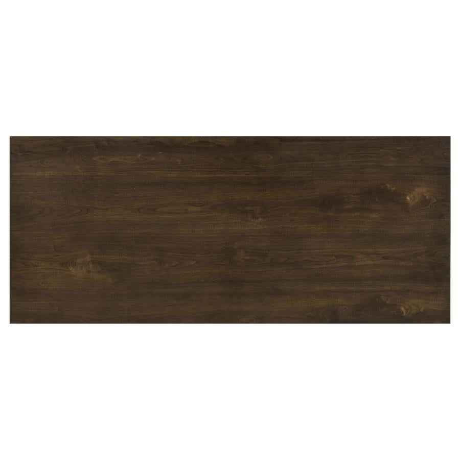 Decker 7-piece 82-inch Rectangular Dining Set Black and Walnut