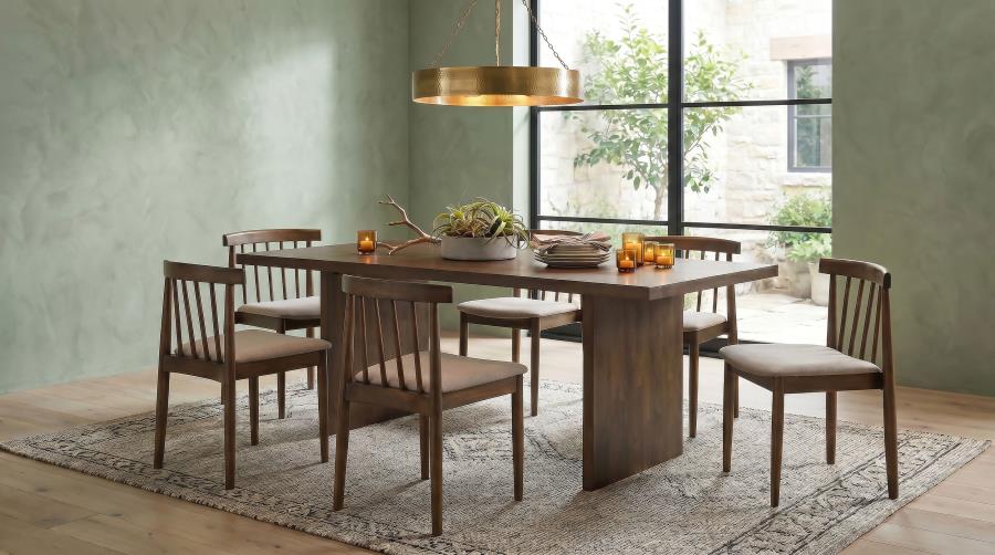 Decker 82-inch Rectangular Wood Dining Table Walnut