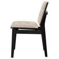 Redbridge Upholstered Side Chair Cream and Black (Set of 2)
