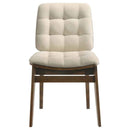 Redbridge Upholstered Side Chair Cream and Walnut (Set of 2)