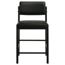 Decker 7-piece 70-inch Rectangular Counter Height Dining Set Black