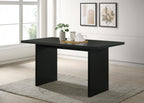 Home & Sleep Outlet - Decker 70-inch Rectangular Wood Counter Height Dining Table Black