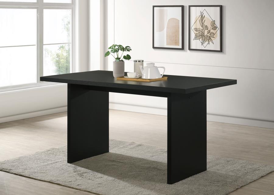 Home & Sleep Outlet - Decker 70-inch Rectangular Wood Counter Height Dining Table Black