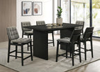 Home & Sleep Outlet - Decker 70-inch Rectangular Wood Counter Height Dining Table Black