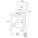 Decker 7-piece 70-inch Counter Height Dining Set Cream and Walnut