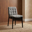 Redbridge Upholstered Side Chair Grey and Black (Set of 2)