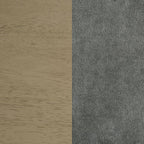 Home & Sleep Outlet - Redbridge Velvet Upholstered Side Chair Grey and Natural Oak (Set of 2)