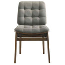 Redbridge Upholstered Side Chair Grey and Walnut (Set of 2)