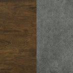 Home & Sleep Outlet - Redbridge Velvet Upholstered Side Chair Grey and Walnut (Set of 2)