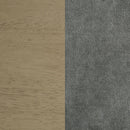 Redbridge Upholstered Counter Chair Grey and Natural Oak (Set of 2)