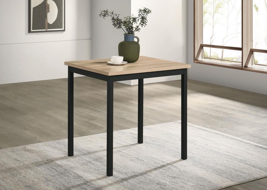 Home & Sleep Outlet - Garza Space Saving Rectangular Dining Table Greige Oak