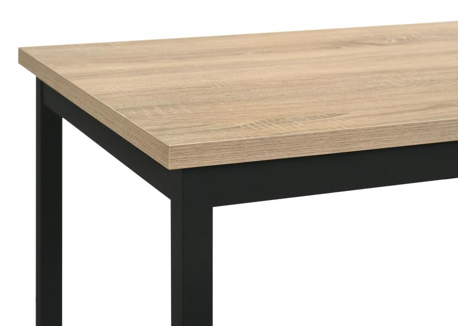 Home & Sleep Outlet - Garza Space Saving Rectangular Dining Table Greige Oak