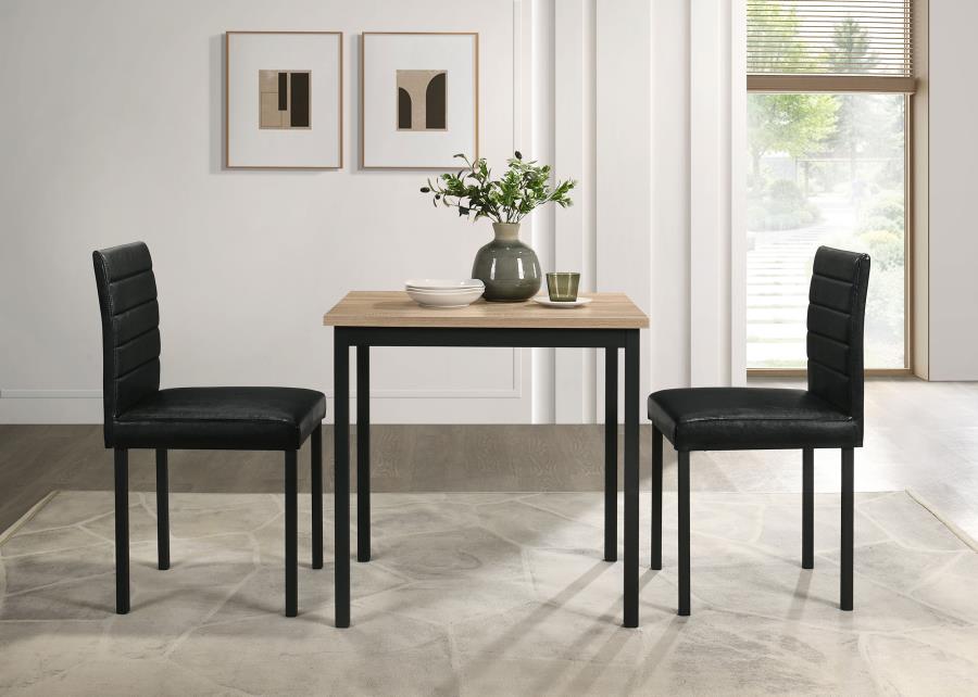 Home & Sleep Outlet - Garza Space Saving Rectangular Dining Table Greige Oak