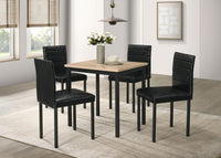 Garza Space Saving Rectangular Dining Table Greige Oak