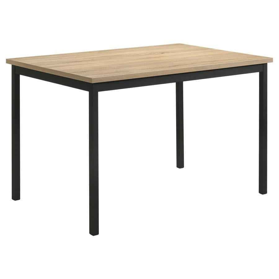 Garza 5-piece Rectangular Dining Table Greige Oak