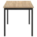 Garza 5-piece Rectangular Dining Table Greige Oak