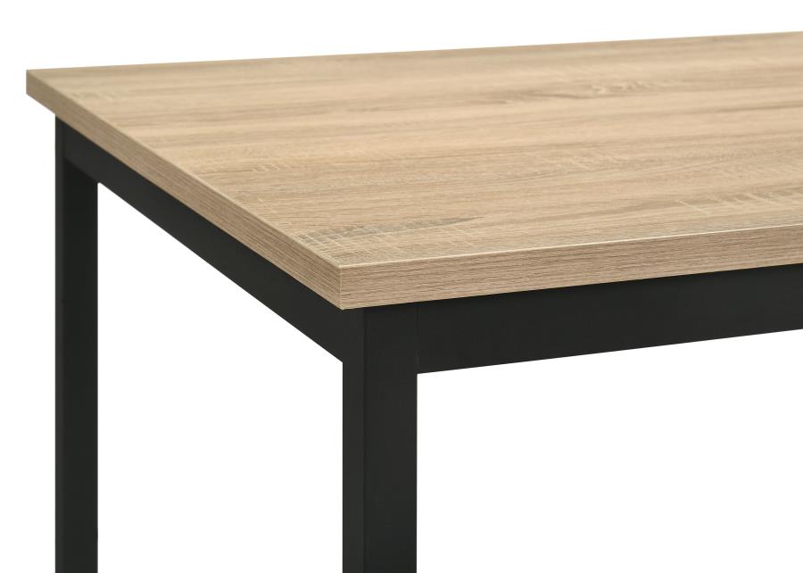 Home & Sleep Outlet - Garza 5-piece Rectangular Dining Table Greige Oak