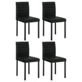 Home & Sleep Outlet - Garza Upholstered Dining Side Chair Black (Set of 4)