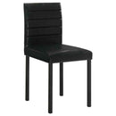 Garza Upholstered Dining Side Chair Black (Set of 4)