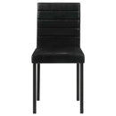 Garza Upholstered Dining Side Chair Black (Set of 4)