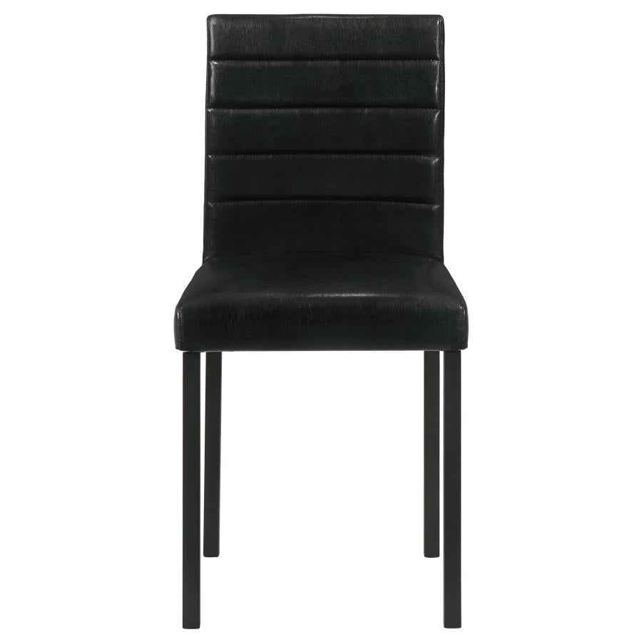 Garza Upholstered Dining Side Chair Black (Set of 4)