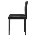 Home & Sleep Outlet - Garza Upholstered Dining Side Chair Black (Set of 4)