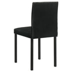 Home & Sleep Outlet - Garza Upholstered Dining Side Chair Black (Set of 4)