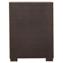 Jessica 6-piece Eastern King LED Bedroom Set Cappuccino