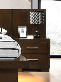 Jessica 5-piece Queen LED Bedroom Set Cappuccino - Home & Sleep Outlet