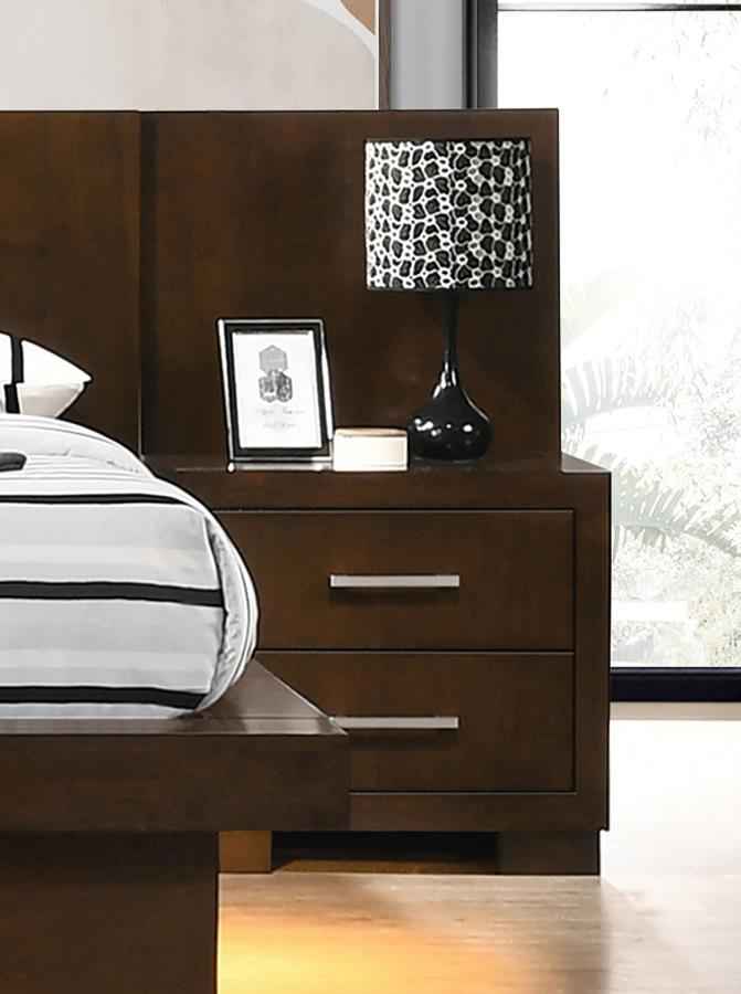 Jessica 5-piece Queen LED Bedroom Set Cappuccino - Home & Sleep Outlet