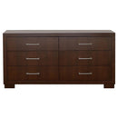 Jessica 5-piece Queen LED Bedroom Set Cappuccino - Home & Sleep Outlet