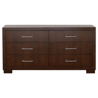 Jessica 5-piece Queen LED Bedroom Set Cappuccino - Home & Sleep Outlet
