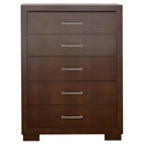 Jessica 5-piece Queen LED Bedroom Set Cappuccino - Home & Sleep Outlet