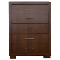 Jessica 5-piece Queen LED Bedroom Set Cappuccino - Home & Sleep Outlet
