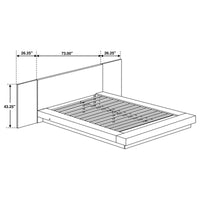 Jessica 6-piece Queen LED Bedroom Set Cappuccino - Home & Sleep Outlet