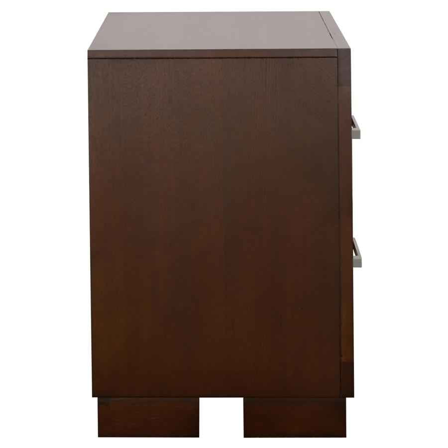 Jessica 2-drawer Nightstand Cappuccino - Home & Sleep Outlet
