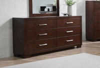 Jessica 6-drawer Dresser Cappuccino - Home & Sleep Outlet