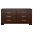 Jessica 6-drawer Dresser Cappuccino - Home & Sleep Outlet