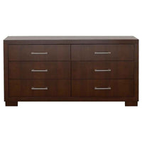 Jessica 6-drawer Dresser Cappuccino - Home & Sleep Outlet