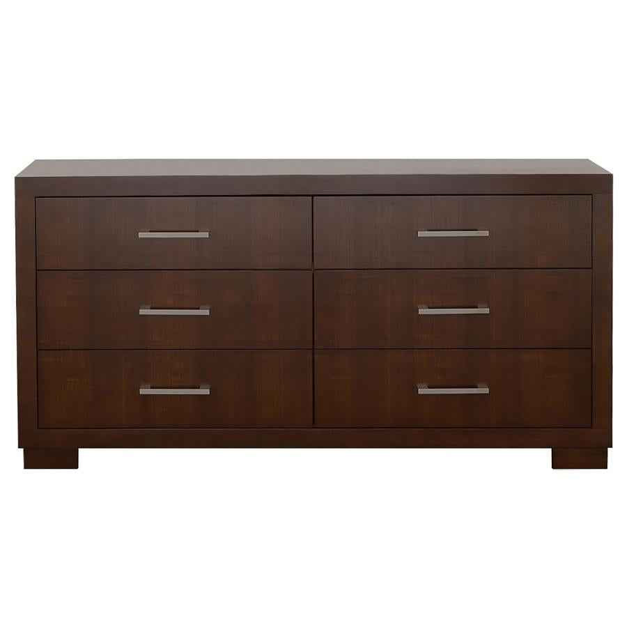 Jessica 6-drawer Dresser Cappuccino - Home & Sleep Outlet