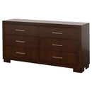 Jessica 6-drawer Dresser Cappuccino - Home & Sleep Outlet