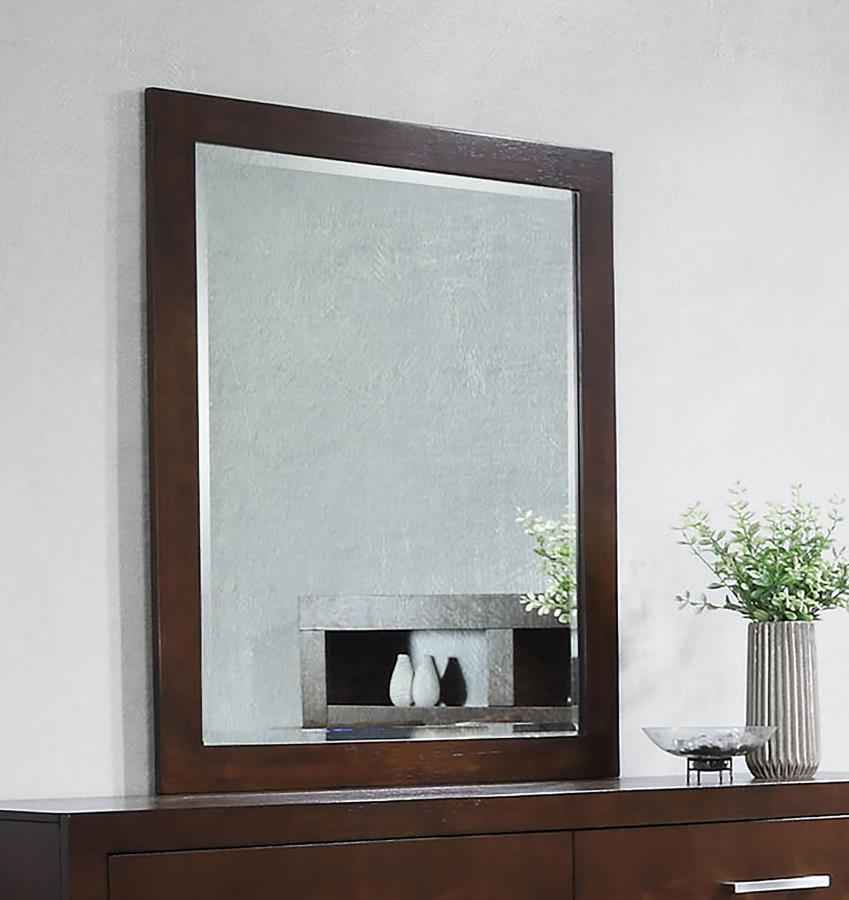 Jessica Dresser Mirror Cappuccino - Home & Sleep Outlet
